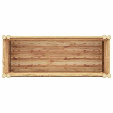 vidaXL Ανεβασμένο Κρεβάτι Καφέ 90 x 35 x 70 εκ. Μπαμπού