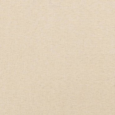 vidaXL Πάγκος Κρεμ 70x30x30cm Υφασμάτινος 1 τεμ.