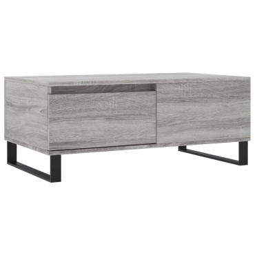vidaXL Τραπεζάκι Σαλονιού Γκρι Sonoma 90x50x36,5cm Επεξεργασμένο Ξύλο 1 τεμ.