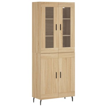 vidaXL Ντουλάπι Sonoma δρυς 69,5x34x180cm από Επεξεργασμένο Ξύλο 1 τεμ.