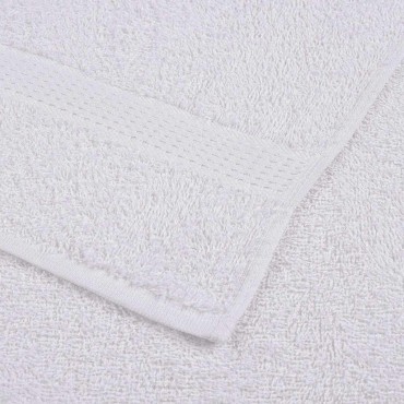 vidaXL Χειροπετσέτες FROGN 10 τεμ. Λευκό 50x100 εκ. 360 γρ./μ²