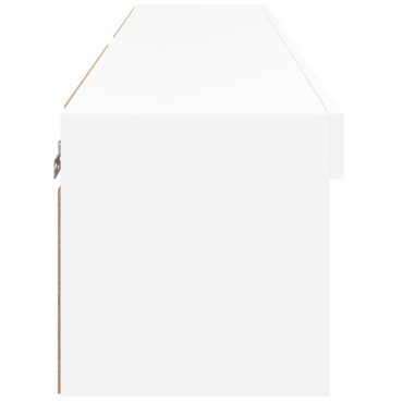 vidaXL Έπιπλα Τηλεόρασης με LED 2 τεμ. Λευκά 60x30x30cm