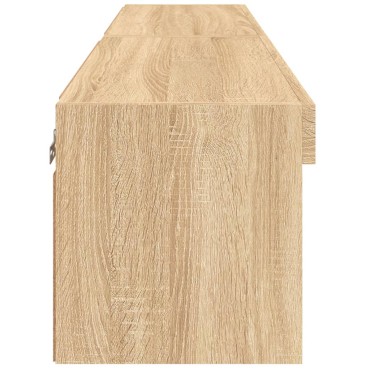 vidaXL Έπιπλα Τηλεόρασης με LED 2 τεμ. Sonoma Δρυς 60x30x30cm