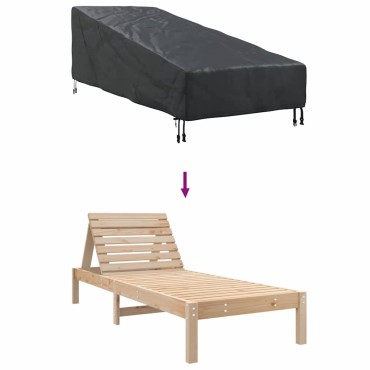vidaXL Κάλυμμα Επίπλων Εξωτερικού Χώρου 195x76x82cm Ορθογώνιος 1 τεμ.