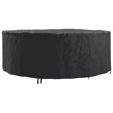 vidaXL Κάλυμμα επίπλων Μαύρο 244x244x85cm Υφασμα Oxford 210D 1 τεμ.