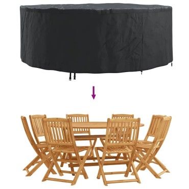 vidaXL Κάλυμμα επίπλων 244x244x85cm Υφασμα Oxford 210D Γύρος 1 τεμ.