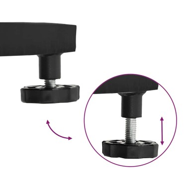vidaXL Βάση ομπρέλας 25.95 kg Μαύρο τετράγωνο