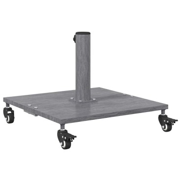 vidaXL Βάση ομπρέλας 26.75 kg Σκηνί και ξύλινη εμφάνιση τετράγωνο