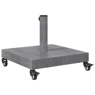 vidaXL Βάση ομπρέλας Σκούρο Γκρι Ξύλινη όψη 45 x 45 x 31,5 εκ.
