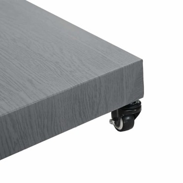 vidaXL Βάση ομπρέλας Σκούρο Γκρι Ξύλινη όψη 45 x 45 x 31,5 εκ.