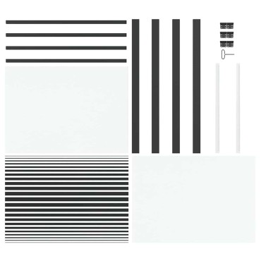 vidaXL Γυάλινη πόρτα 102,5 x 3,5 x 201,5 εκ Αλουμίνιο Μαύρο