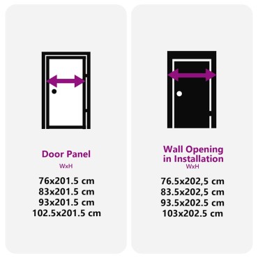 vidaXL Γυάλινη πόρτα 102,5 x 3,5 x 201,5 εκ Αλουμίνιο Μαύρο