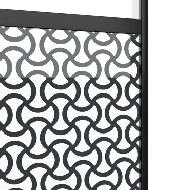 vidaXL Γυάλινη πόρτα Μαύρο 76 x 2 x 205 εκ. Αλουμίνιο
