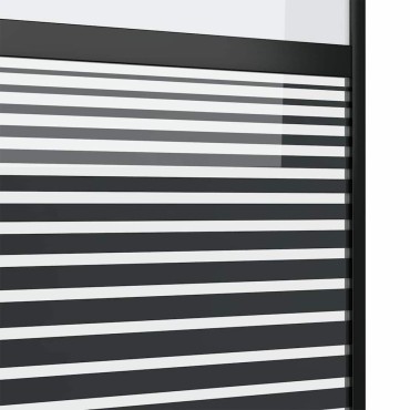 vidaXL Γυάλινη πόρτα 90 x 2 x 205 εκ. Αλουμίνιο Μαύρο