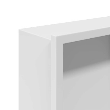 vidaXL Νίτσα Μπάνιου Λευκός 60 x 20 x 9,5 εκ Ανοξείδωτο ατσάλι