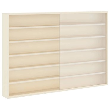 vidaXL Κάθετο Εκθετήριο Τοίχου Μπεζ 80x8,5x54cm Κόντρα πλακέ