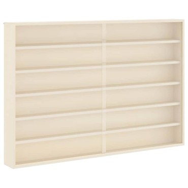vidaXL Κάθετο Εκθετήριο Τοίχου Μπεζ 80x8,5x54cm Κόντρα πλακέ