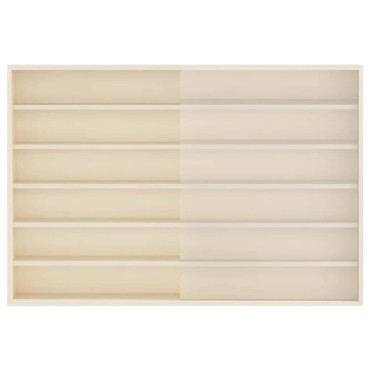 vidaXL Κάθετο Εκθετήριο Τοίχου Μπεζ 80x8,5x54cm Κόντρα πλακέ