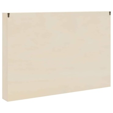 vidaXL Κάθετο Εκθετήριο Τοίχου Μπεζ 80x8,5x54cm Κόντρα πλακέ