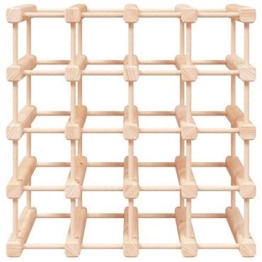 vidaXL Ραφιέρα Κρασιών για 20 Κρασιά 46,5x23x46,5cm Μασίφ Ξύλο Πεύκου 1 τεμ.