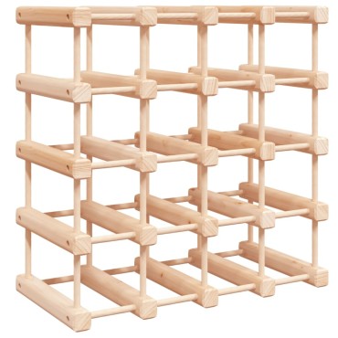 vidaXL Ραφιέρα Κρασιών για 20 Κρασιά 46,5x23x46,5cm Μασίφ Ξύλο Πεύκου 1 τεμ.