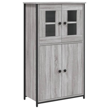 vidaXL Ντουλάπι Γκρι Sonoma 62x32x106,5cm από Επεξεργασμένο Ξύλο 1 τεμ.