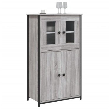 vidaXL Ντουλάπι Γκρι Sonoma 62x32x106,5cm από Επεξεργασμένο Ξύλο 1 τεμ.