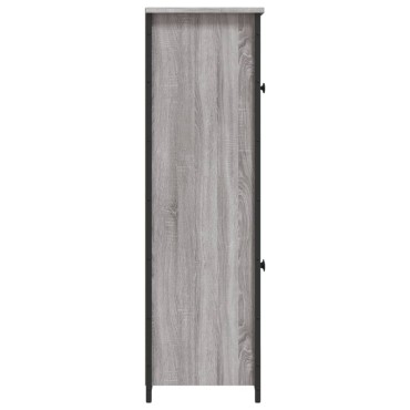 vidaXL Ντουλάπι Γκρι Sonoma 62x32x106,5cm από Επεξεργασμένο Ξύλο 1 τεμ.