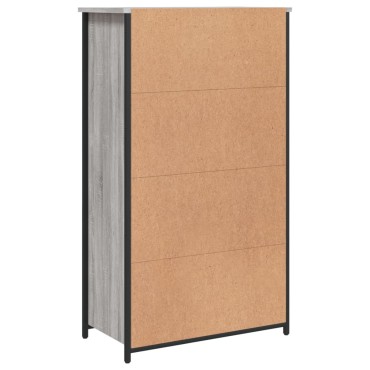 vidaXL Ντουλάπι Γκρι Sonoma 62x32x106,5cm από Επεξεργασμένο Ξύλο 1 τεμ.