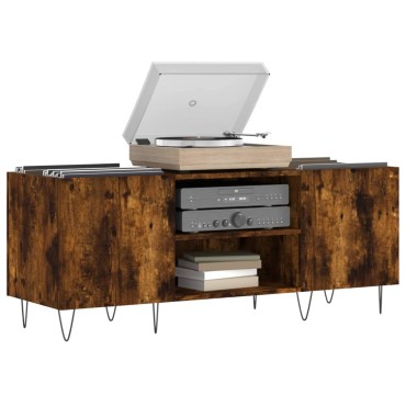 vidaXL Δισκοθήκη Καπνιστή Δρυς 121x38x48cm από Επεξεργασμένο Ξύλο