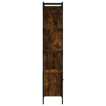 vidaXL Βιβλιοθήκη με Πόρτα Καπνιστή Δρυς 44,5x30x154,5cm Επεξ. Ξύλο 1 τεμ.