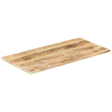 vidaXL Επιφάνεια Τραπεζιού 25-27 χιλ. 100x60cm από Μασίφ Ξύλο Μάνγκο 1 τεμ.