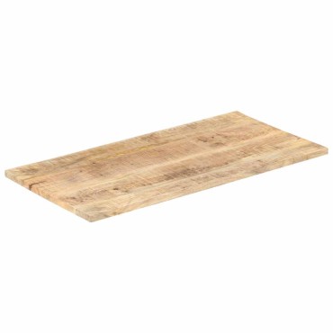 vidaXL Επιφάνεια Τραπεζιού 25-27 χιλ. 100x60cm από Μασίφ Ξύλο Μάνγκο 1 τεμ.