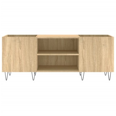 vidaXL Δισκοθήκη Sonoma Δρυς 121x38x48cm από Επεξεργασμένο Ξύλο