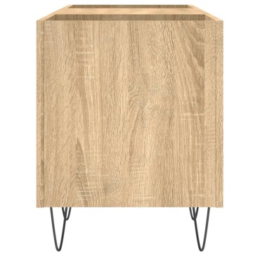 vidaXL Δισκοθήκη Sonoma Δρυς 121x38x48cm από Επεξεργασμένο Ξύλο