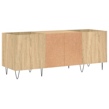 vidaXL Δισκοθήκη Sonoma Δρυς 121x38x48cm από Επεξεργασμένο Ξύλο