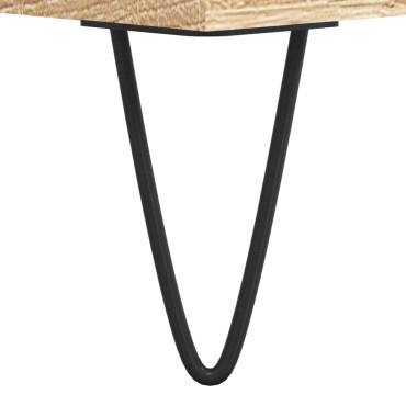 vidaXL Δισκοθήκη Sonoma Δρυς 121x38x48cm από Επεξεργασμένο Ξύλο
