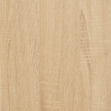 vidaXL Δισκοθήκη Sonoma Δρυς 121x38x48cm από Επεξεργασμένο Ξύλο