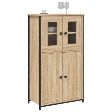 vidaXL Ντουλάπι Sonoma Δρυς 62x32x106,5cmαπό Επεξεργασμένο Ξύλο 1 τεμ.