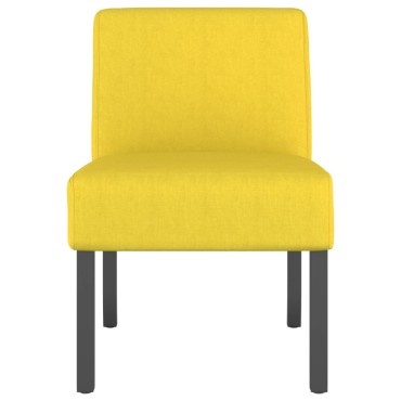 vidaXL Πολυθρόνα Ανοιχτό Κίτρινο Υφασμάτινη 48x64x72cm 1 τεμ.