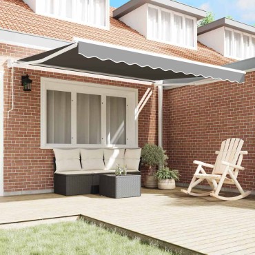 vidaXL Electric Awning Frame 3,5 x 2,5 m Λευκό