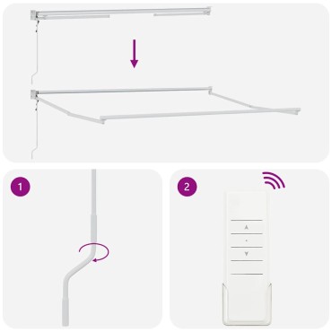 vidaXL Electric Awning Frame 3,5 x 2,5 m Λευκό