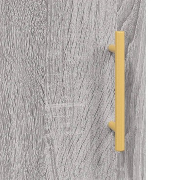 vidaXL Μπουφές Sonoma Γκρι 34,5x34x180cm από Επεξεργασμένο Ξύλο 1 τεμ.