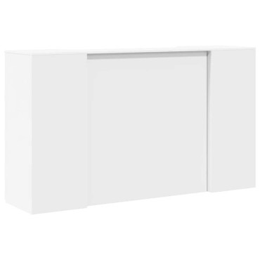 vidaXL Γραφείο Υποδοχής Λευκό 180x50x103,5cm από Τεχνητό Ξύλο 1 τεμ.