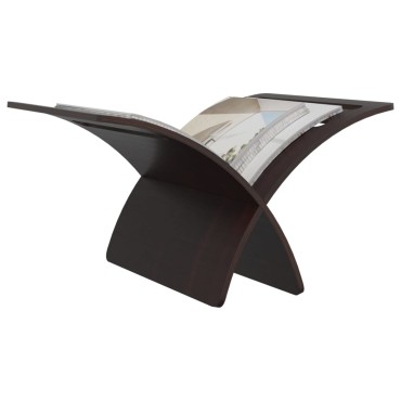 vidaXL Θήκη Περιοδικών Επιδαπέδια Καφέ Ξύλινη 29,5x29,5x26,5 cm 1 τεμ.