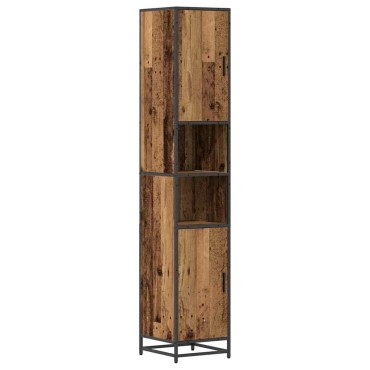 vidaXL Σετ Επίπλων Μπάνιου Παλιό Ξύλο 35x37,5x188,5 εκατοστά 35x37,5x188,5cm