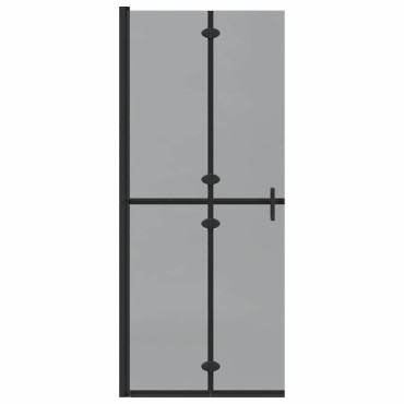 vidaXL Τοίχος Walk-In Ντους Μαύρο 80 x 6,5 x 190 εκ.