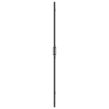 vidaXL Τοίχος Walk-In Ντους Μαύρο 80 x 6,5 x 190 εκ.