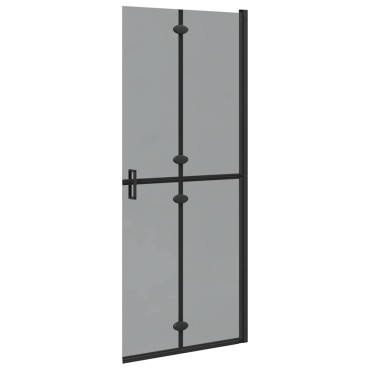 vidaXL Τοίχος Walk-In Ντους Μαύρο 80 x 6,5 x 190 εκ.