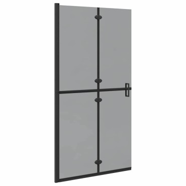 vidaXL Τοίχος Walk-In Ντους Μαύρο 100 x 6,5 x 190 εκ.